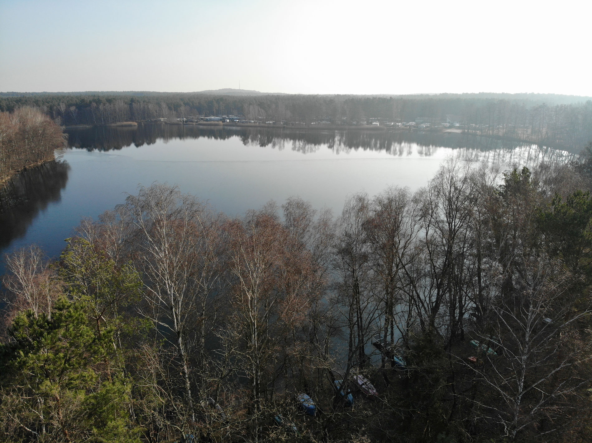 Wald- und Wasserlandschaft am Großen Tonteich